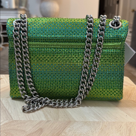 NWT Kurt Geiger London Mini Brixton Crossbody Bag with a rhinestone exterior! - Picture 2 of 6
